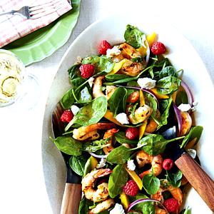 1/2 salad Grilled Shrimp N