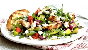 1/2 salad Grilled Vegetable Salad with Grilled Chicken Breast (Half)