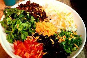 1/2 salad Loco Burrito Salad (Half)