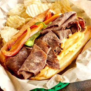 1/2 sandwich (6.5 oz) Steak & White Cheddar Panini (Half)