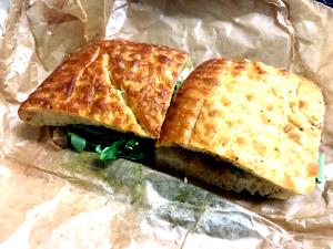 1/2 sandwich Modern Caprese on Black Pepper Focaccia (Half)