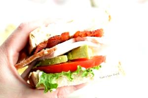 1/2 sandwich Roasted Turkey & Caramelized Kale Panini (Half)