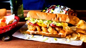 1/2 sandwich Shrimp Po