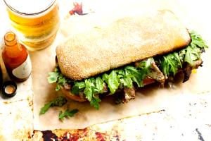 1/2 sandwich Steak Balsamico Panini (Half)