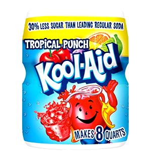 1/2 scoop (17 g) Tropical Punch Sugar-Sweetened Caffeine Free Soft Drink Mix