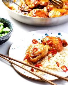 1/2 serving Caramel Chicken