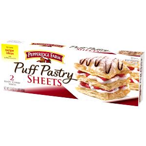 1/2 sheet (125 g) Puff Pastry Dough Sheets