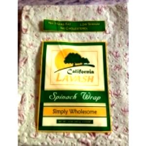 1/2 sheet (28 g) Lavash Spinach Wrap