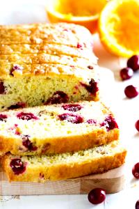 1/2" slice Cranberry Orange Dessert Bread