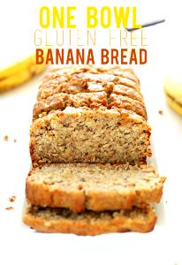 1/2" slice Gluten Free Banana Bread