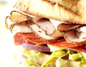 1/2 sub (262 g) Ovengold Turkey Sub Sandwich on Italian Bread