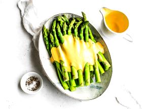 1/2 tray Asparagus with Hollandaise Sauce