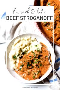 1/2 Tray Beef Stroganoff Entree, Low Carb