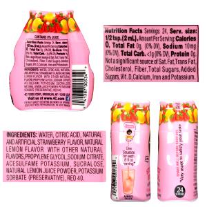 1/2 tsp (2 ml) Liquid Strawberry Lemonade