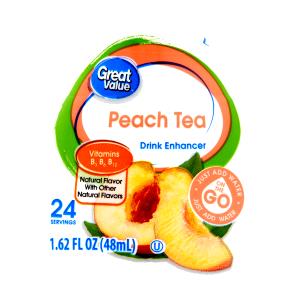 1/2 tsp (2 ml) Liquid Water Enhancer - Peach Tea