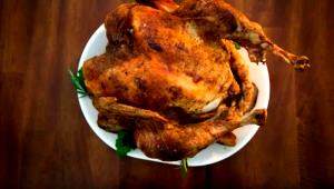 1/2 Turkey, Bone Removed Turkey Light Meat and Skin (Fryer-Roasters, Cooked, Roasted)