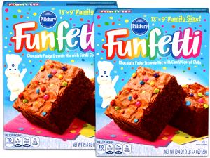 1/20 package (28 g) Funfetti Chocolate Fudge Brownies