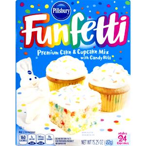 1/24 package (22 g) Moist Deluxe Cake Mix - Confetti