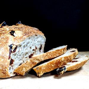 1 3/4" slice Cherry Pecan Whole Grain Bread