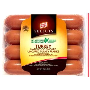 1 3/5 Oz Hot Dogs, Wieners, Turkey Franks