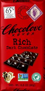 1/3 bar (30 g) 65% Rich Dark Chocolate
