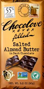 1/3 bar (30 g) Salted Almond Butter Dark Chocolate
