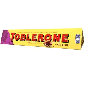 1/3 bar (33 g) Swiss Milk Chocolate with Raisins and Honey and Almond Nougat