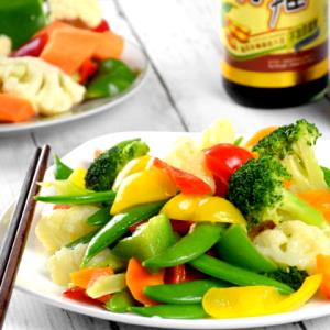1/3 can drained (130 g) Stir Fry Mixed Vegetables