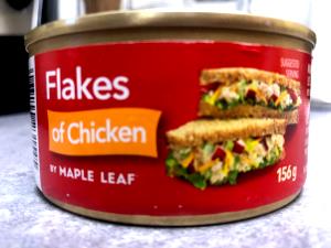 1/3 can, drained (52 g) Flakes of Chicken