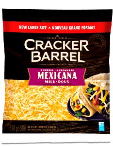 1/3 cup (30 g) 3 Cheese Mexicana Shredded Cheese