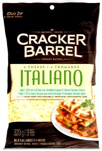 1/3 cup (30 g) 4 Cheese Italiano Light