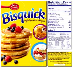1/3 cup (40 g) Original Pancake & Baking Mix
