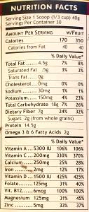 1/3 cup (40 g) The Ultimate Meal