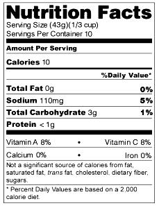 1/3 cup (43 g) Beets, Dulse & Kale