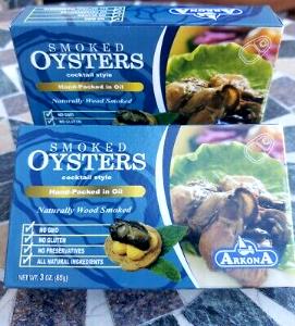 1/3 cup (47 g) Cocktail Smoked Oysters