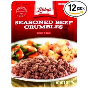 1/3 cup (48 g) Seasoned Beef Crumbles