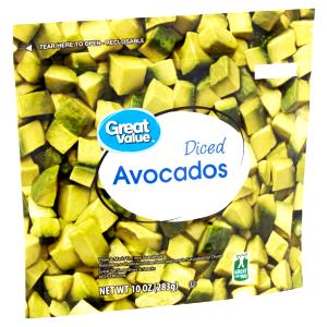 1/3 cup (50 g) Diced Avocados (Frozen)