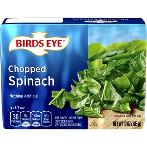 1/3 cup (85 g) Frozen Chopped Spinach