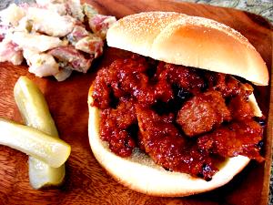 1/3 cup (85 g) Seitan Pulled BBQ