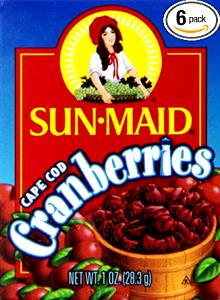 1/3 cup Cape Cod Cranberries