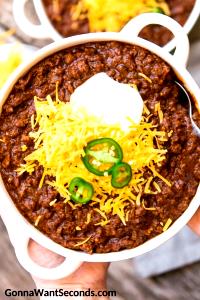 1/3 Cup Chili, Spicy Texas Style