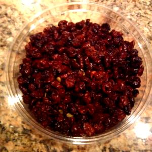 1/3 Cup Cranberry, Sweetened, Raw