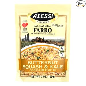 1/3 cup dry (50 g) Farro Butternut Squash & Kale