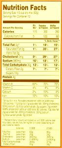 1/3 cup dry mix (36 g) Pumpkin Pancake & Waffle Mix