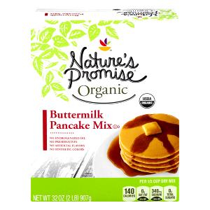 1/3 cup dry mix (42 g) Organic Buttermilk Pancake & Waffle Mix