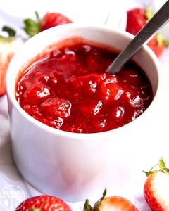 1/3 Cup Strawberry Toppings