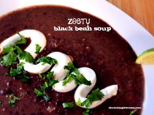 1/3 Cup Zesty Black Bean Soup, Nonfat