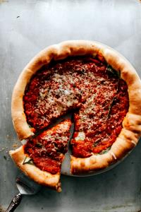 1/3 individual pizza (213 g) Veggie Deep Dish Pizza