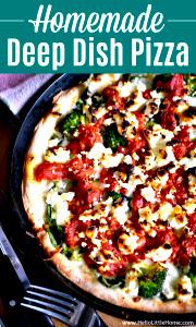 1/3 individual pizza (235 g) Chicken Spinoccoli Deep Dish Pizza
