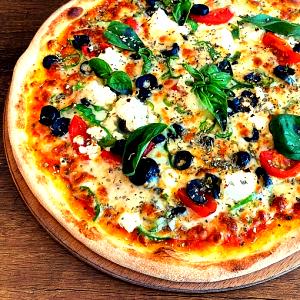 1/3 pizza (120 g) Mediterranean Pizza